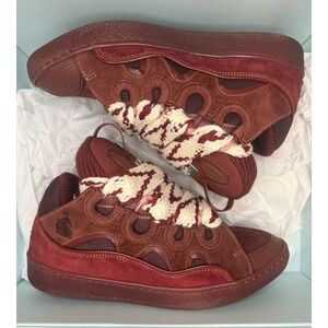 Lanvin Curb Sneaker (Maroon/Red) Size 10
